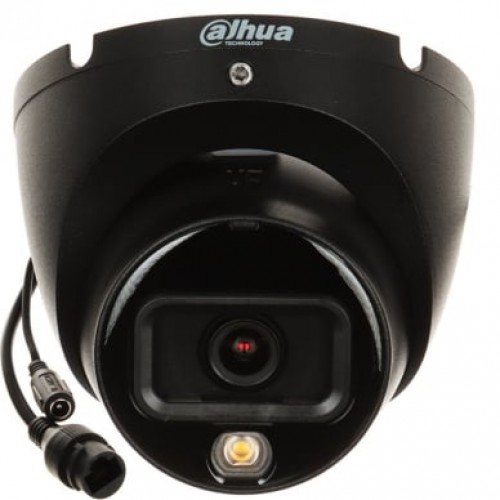Dahua Dome IPC-HDW1639T-A-IL-0280B-S6-BLACK F2.8 (Juoda, 6MP, ~110°, IR+balta šviesa 30m, IP67) Dahua Dome IPC-HDW1639T-A-IL-0280B-S6-BLACK F2.8 (Juoda, 6MP, ~110°, IR+balta šviesa 30m, IP67)