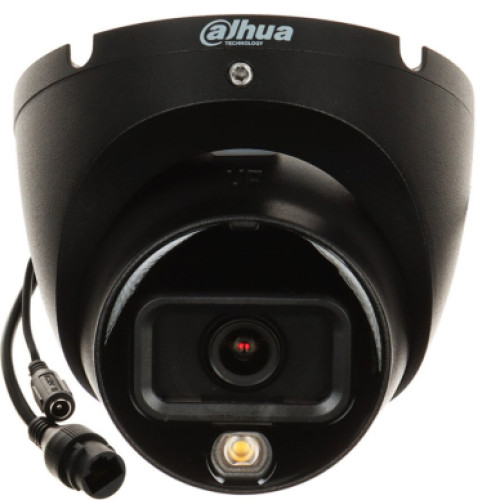 Dahua Dome IPC-HDW1639T-A-IL-0280B-S6-BLACK F2.8 (Juoda, 6MP, ~110°, IR+balta šviesa 30m, IP67) Dahua Dome IPC-HDW1639T-A-IL-0280B-S6-BLACK F2.8 (Juoda, 6MP, ~110°, IR+balta šviesa 30m, IP67)