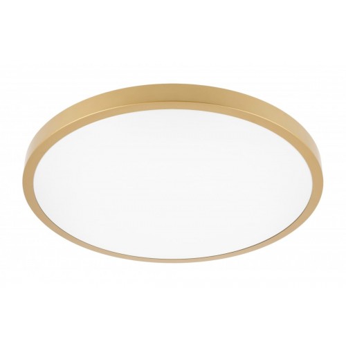 ATOL LED lubinis šviestuvas (32W, 2560lm, 3000K, auksinis, apvalus) GTV LD-ATOL32W-WW-02