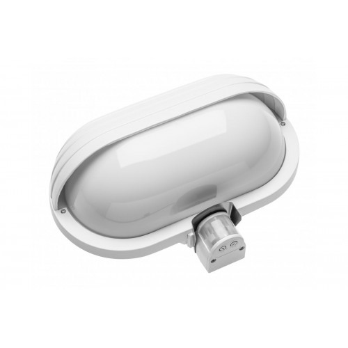 KACROO sieninis LED šviestuvas su judesio davikliu (baltas, 180°, 60 W, IP40) GTV OS-KACROO-0