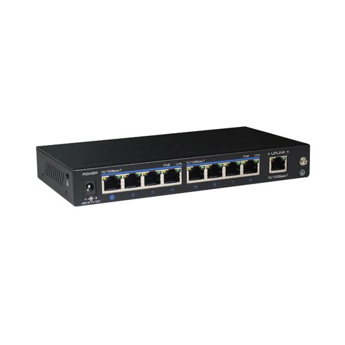 VSS 08POE1, 8 ports PoE switch with uplink port