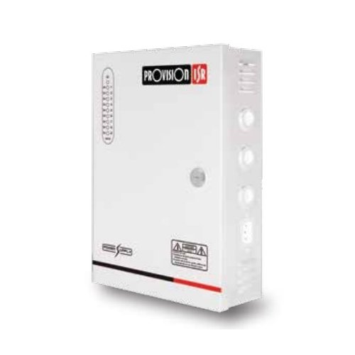 Power supply in metal case, 12VDC, 10A, 9CH Power supply in metal case, 12VDC, 10A, 9CH