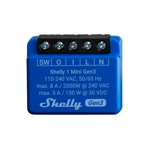 Shelly 1 Mini Gen3 Shelly 1 Mini Gen3