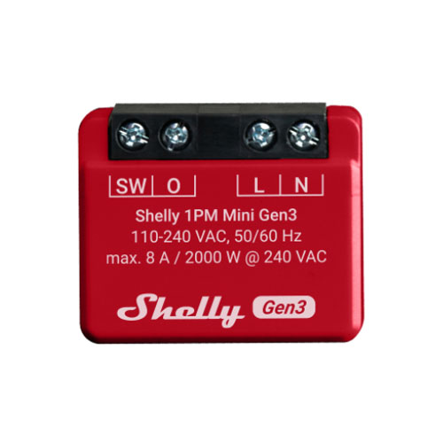Shelly 1 PM Mini Gen3 Shelly 1 PM Mini Gen3