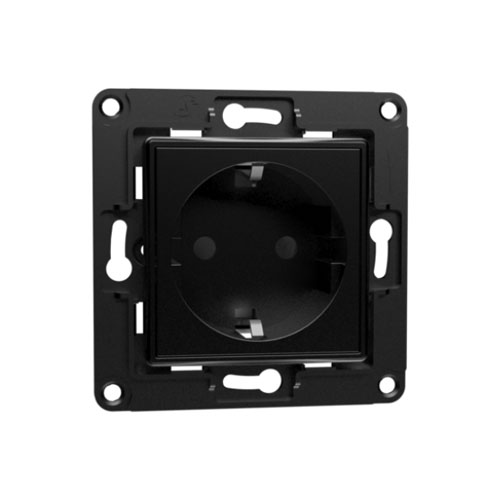 Shelly Wall Socket EU black Shelly Wall Socket EU black