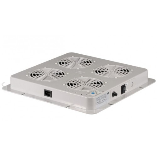 19'' ventiliatorių blokas PRO-LFD02AT.TS (2 vent., termostatas, C14, 380x380x40 mm)