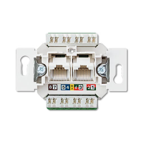 Kompiuterinis lizdas JUNG EPUAE8-8UPOK6US (CAT 6, 2xRJ45)