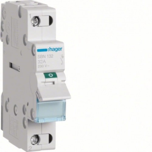 Kirtiklis Hager SBN132 (1P, 32A, 230V, 1 mod.)