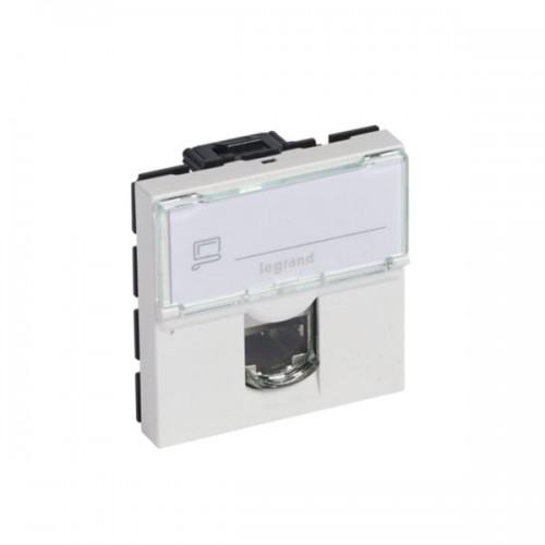 RJ45 lizdas Legrand Mosaic 076564 (Baltas, UTP Cat6, 2 mod.)