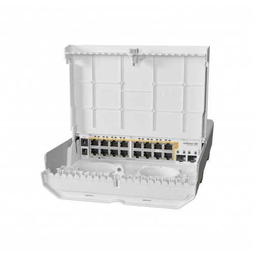 18 prievadų komutatorius Mikrotik Cloud Smart Switch CRS318-16P-2S+OUT 18 prievadų komutatorius Mikrotik Cloud Smart Switch CRS318-16P-2S+OUT