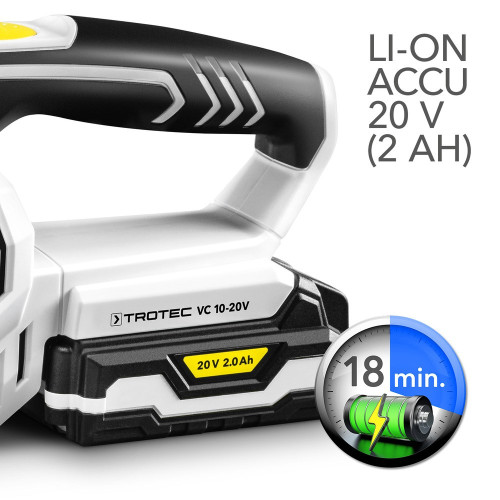 Belaidis rankinis dulkių siurblys Trotec VC 10-20V