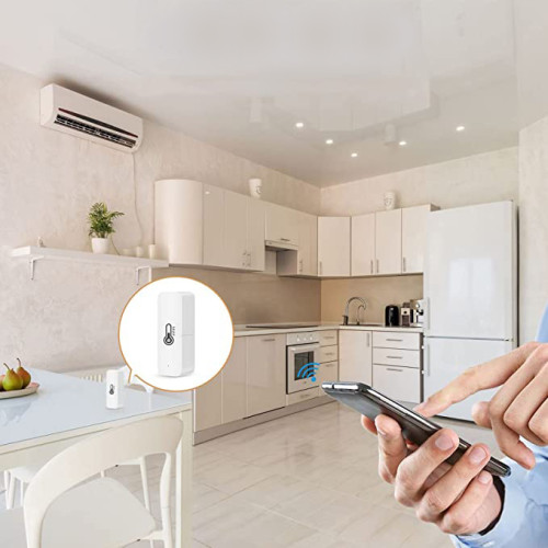 Temperatūros ir drėgmės jutiklis Feelspot FS-TH03W WiFi, Tuya