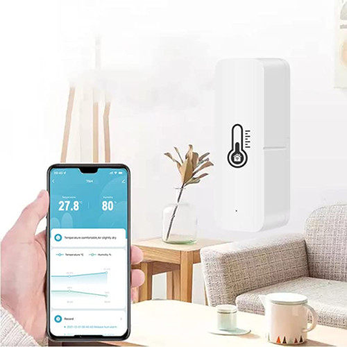 Temperatūros ir drėgmės jutiklis Feelspot FS-TH03W WiFi, Tuya