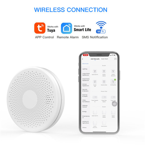 Išmanusis dūmų ir CO jutiklis Feelspot FS-CSS01W WiFi, Tuya Išmanusis dūmų ir CO jutiklis Feelspot FS-CSS01W WiFi, Tuya