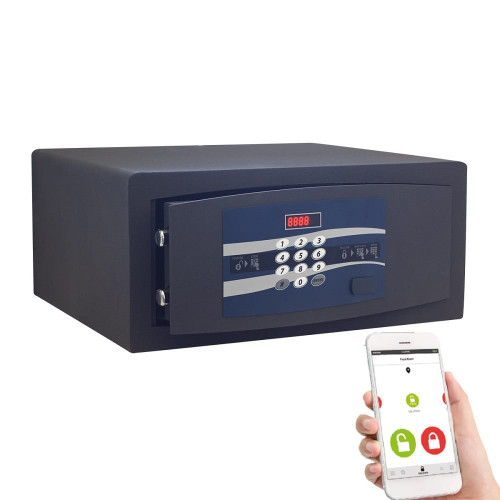 Baldinis seifas STARK 622U  su elektrine spyna ir pranešimais telefone (445x200x380) .