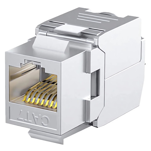 Modulinis lizdas RJ45 FTP Cat6 LK-KJ-157 (23–26 AWG, 150 MHz, 110/Krone, 568A/B)