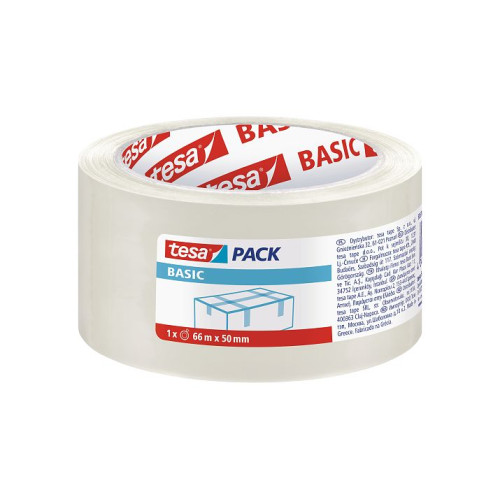 Pakavimo juosta TESA BASIC 50m x 48mm 58572-00000-00 Pakavimo juosta TESA BASIC 50m x 48mm 58572-00000-00