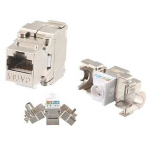 RJ45 lizdas Cat.5e FTP LLK-2015-Cat5e (180°, 23–26 AWG, 100MHz, 110/Krone, 568-A/B)