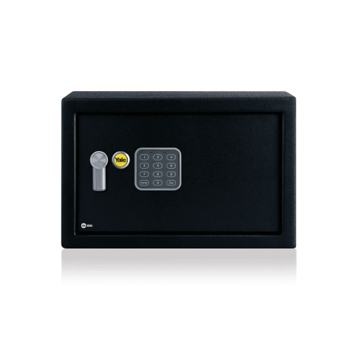 Baldinis seifas YALE su elektrine spyna (aukštis 25cm,plotis 35cm) Baldinis seifas YALE su elektrine spyna (aukštis 25cm,plotis 35cm)