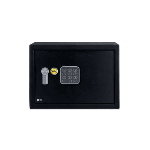 Baldinis seifas YALE su elektrine spyna (aukštis 20cm,plotis 31cm) Baldinis seifas YALE su elektrine spyna (aukštis 20cm,plotis 31cm)