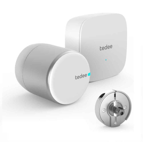 TEDEE PRO išmanios spynos komplektas Scandi Bluetooth&Wi-Fi su nuotoliniu valdymu (sidabrinis ) TEDEE PRO išmanios spynos komplektas Scandi Bluetooth&Wi-Fi su nuotoliniu valdymu (sidabrinis )