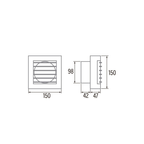 Ištraukimo ventiliatorius Cata B-10 MATIC-TIMER Ištraukimo ventiliatorius Cata B-10 MATIC-TIMER