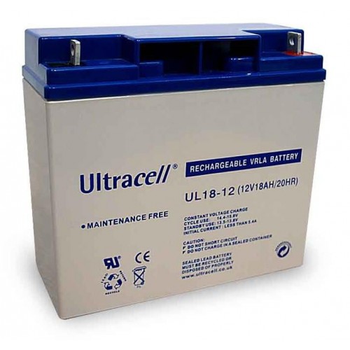 Akumuliatorius Ultracell UL18-12 (18 Ah, 12V) Akumuliatorius Ultracell UL18-12 (18 Ah, 12V)