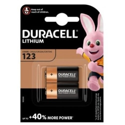 Baterija Duracell Lithium CR123 (1 vnt.) Baterija Duracell Lithium CR123 (1 vnt.)