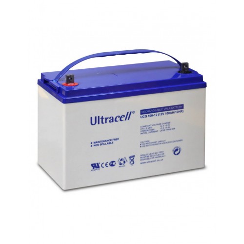 Akumuliatorius Ultracell UCG100-12 (100Ah, 12V, gelinis, gilaus iškrovimo) Akumuliatorius Ultracell UCG100-12 (100Ah, 12V, gelinis, gilaus iškrovimo)