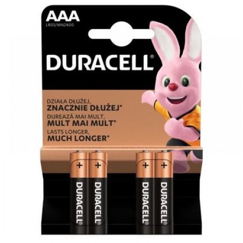 Baterija Duracell Alkaline LR03/AAA (4 vnt.) Baterija Duracell Alkaline LR03/AAA (4 vnt.)
