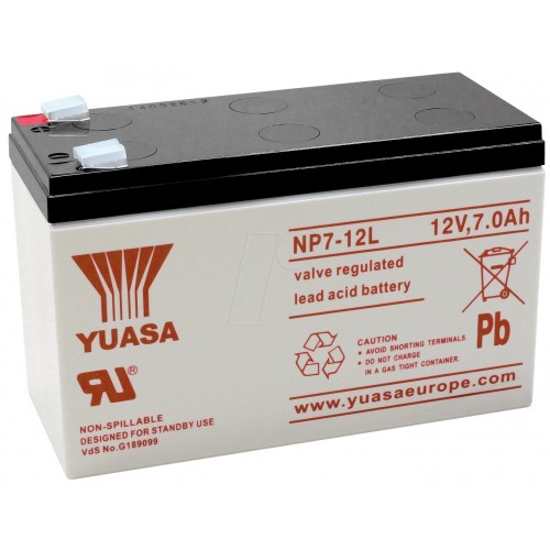 Akumuliatorius Yuasa (7Ah, 12V, F2, VRLA) Akumuliatorius Yuasa (7Ah, 12V, F2, VRLA)