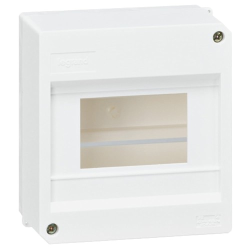 Plastikinis virštinkinis skydelis 6 mod. Legrand 001358 (be durelių) Plastikinis virštinkinis skydelis 6 mod. Legrand 001358 (be durelių)