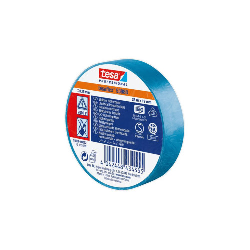 Izoliuojanti juosta TESA (mėlyna) 10m x 15mm 53988-00035-00 Izoliuojanti juosta TESA (mėlyna) 10m x 15mm 53988-00035-00
