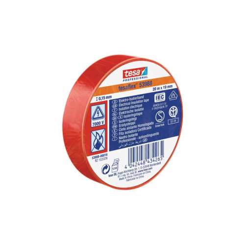 Izoliuojanti juosta TESA (raudona) 10m x 15mm 53988-00020-00 Izoliuojanti juosta TESA (raudona) 10m x 15mm 53988-00020-00