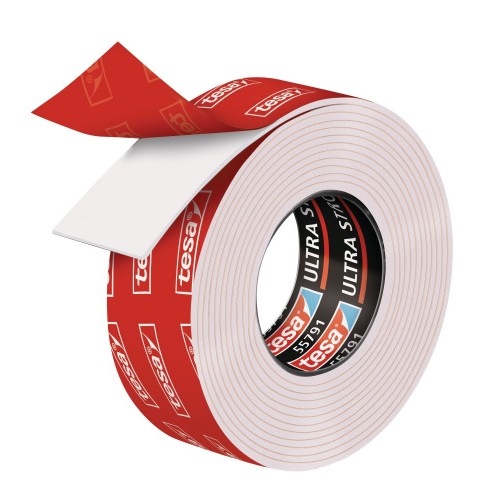 Lipni dvipusė juosta lauko/vidaus darbams TESA ULTRA STRONG 5 m x 19mm 55792-00003-01 Lipni dvipusė juosta lauko/vidaus darbams TESA ULTRA STRONG 5 m x 19mm 55792-00003-01