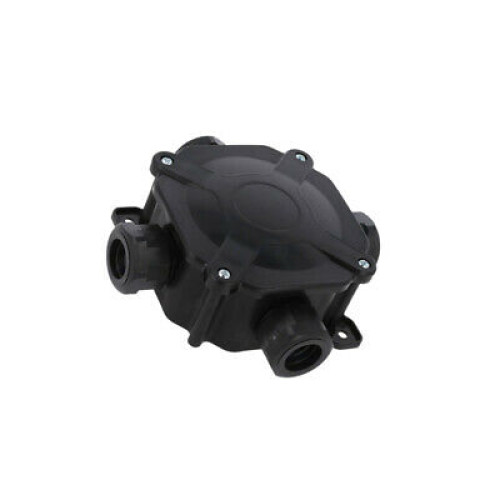 Hermetinė paskirstymo dėžutė Pawbol A.0035C su gnybtais 75x75x33 (juoda, IP67)