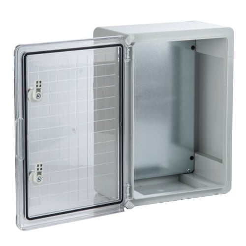 Plastikinė dėžė Plastim PP3021 (350x250x150, su skaidriomis durelėmis, pilka, IP65, IK08) Plastikinė dėžė Plastim PP3021 (350x250x150, su skaidriomis durelėmis, pilka, IP65, IK08)