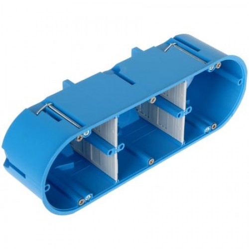 3 vt. dėžutė į gipsą Simet P3x60D (63mm gylio) 3 vt. dėžutė į gipsą Simet P3x60D (63mm gylio)