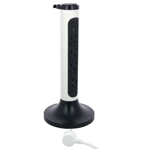 4-vietų vertikalus ilgiklis su įžeminimu Legrand 694505 (2m, su jungikliu, baltas) 4-vietų vertikalus ilgiklis su įžeminimu Legrand 694505 (2m, su jungikliu, baltas)