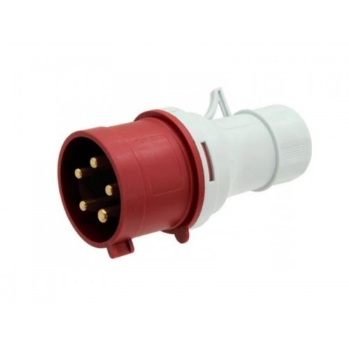 Pramoninis kištukas Pawbol B.1030 (16A, 5P, 400V, IP44) Pramoninis kištukas Pawbol B.1030 (16A, 5P, 400V, IP44)