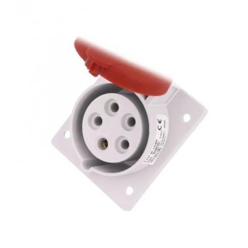 Pramoninis įleidžiamas kištukinis lizdas Pawbol B.1056 (16A, 5P, 400V, IP44) Pramoninis įleidžiamas kištukinis lizdas Pawbol B.1056 (16A, 5P, 400V, IP44)