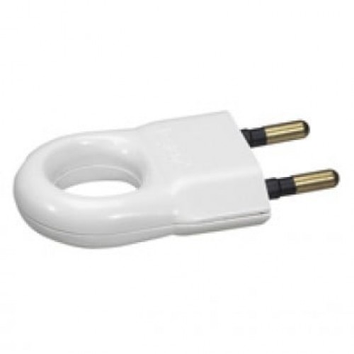 Kištukas Legrand 050162 (baltas, laidas iš šono, su žiedu, 6A, be įžeminimo) Kištukas Legrand 050162 (baltas, laidas iš šono, su žiedu, 6A, be įžeminimo)
