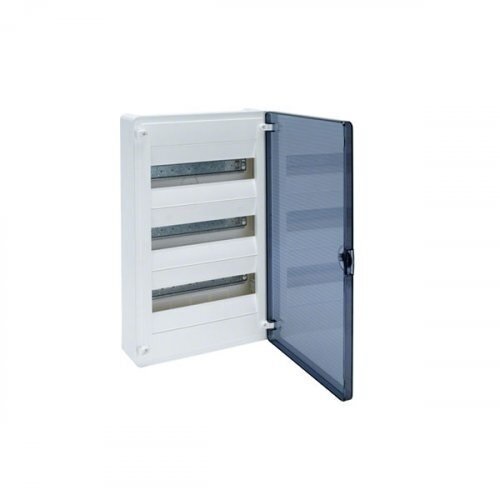 GOLF2 plastikinis virštinkinis skydelis VS312TD 3x12 mod. Hager (permatomos durelės, IP40) GOLF2 plastikinis virštinkinis skydelis VS312TD 3x12 mod. Hager (permatomos durelės, IP40)