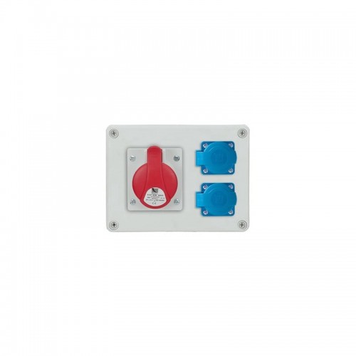 PawBol B.1602-S R-BOX plastikinis skydelis (2x250V 1x16A/5P)
