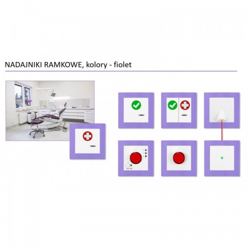 Radijo siųstuvo rėmelis GORKE SPR-RC-V, modulinis, violetinis Radijo siųstuvo rėmelis GORKE SPR-RC-V, modulinis, violetinis