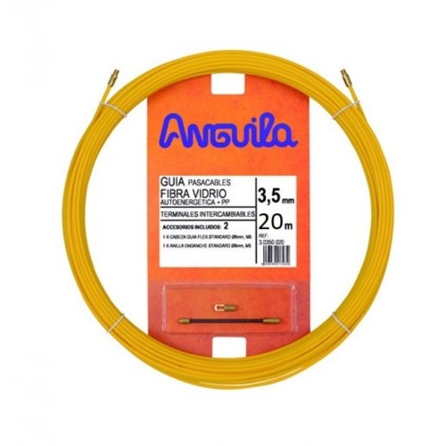 Kabelio pratraukėjas (20m, 3.5mm, geltonas, stiklo audinys) Kabelio pratraukėjas (20m, 3.5mm, geltonas, stiklo audinys)