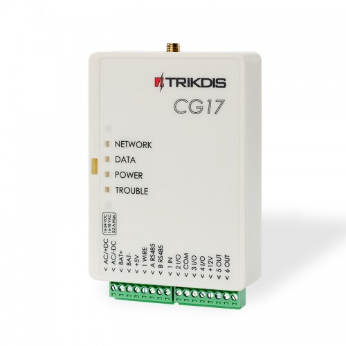 Trikdis valdiklis centralė/valdiklis CG17 su 4G modemu Trikdis valdiklis centralė/valdiklis CG17 su 4G modemu