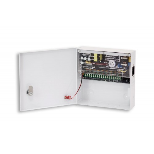 Maitinimo blokas su korpusu PowerBubble PBWD1210-09C (10A/12V, 9 išėjimai su saug.) Maitinimo blokas su korpusu PowerBubble PBWD1210-09C (10A/12V, 9 išėjimai su saug.)