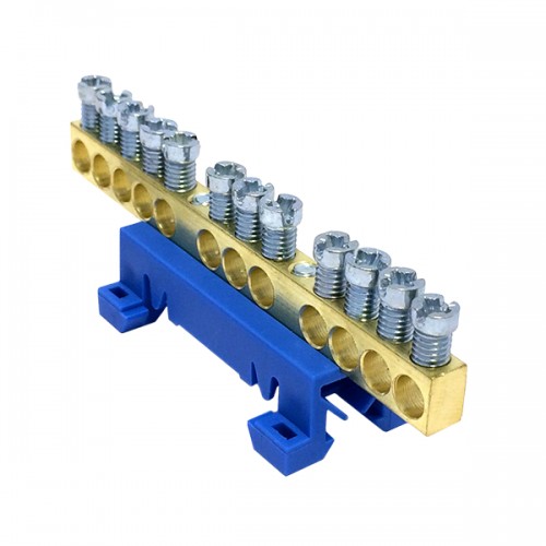 Nulinis gnybtas Cu 12x16 mm2 Morek MAD0012N15 (mėlynas) Nulinis gnybtas Cu 12x16 mm2 Morek MAD0012N15 (mėlynas)