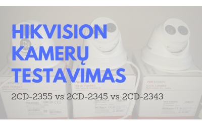 Hikvision EXIR dome kamerų palyginimas